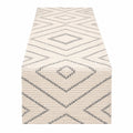 Camino de Mesa Geométrico Beige y Gris 180x33 cm