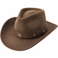 Sombrero de Cowboy Marrón con Cinta Decorativa
