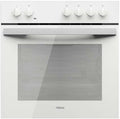 TEKA Horno Eléctrico Multifunción 60 cm, 3 Programas de Cocción, Puerta de Doble Cristal, Bandeja Honda Esmaltada, Control Frontal, Acabado en Cristal Blanco