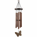 Campana de Viento de Metal Bronce con Mariposa Decorativa