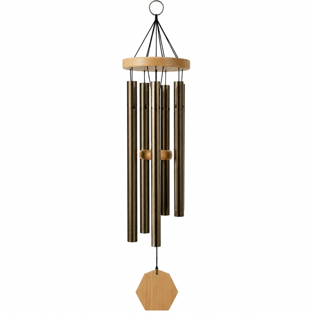 Campanillas de Viento de Bronce para Exterior, 6 Tubos