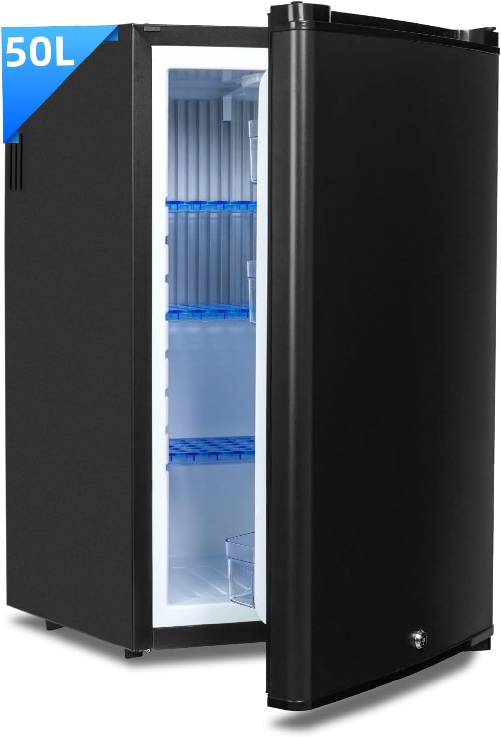 Frigorífico Portátil 50L Smad 12V/220V para Camper, Silencioso con Cerradura