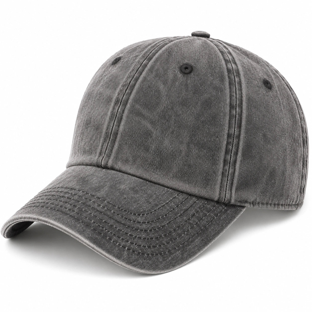 Gorra de béisbol unisex ajustable gris