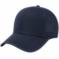 Gorra de béisbol ventilada azul marino ajustable