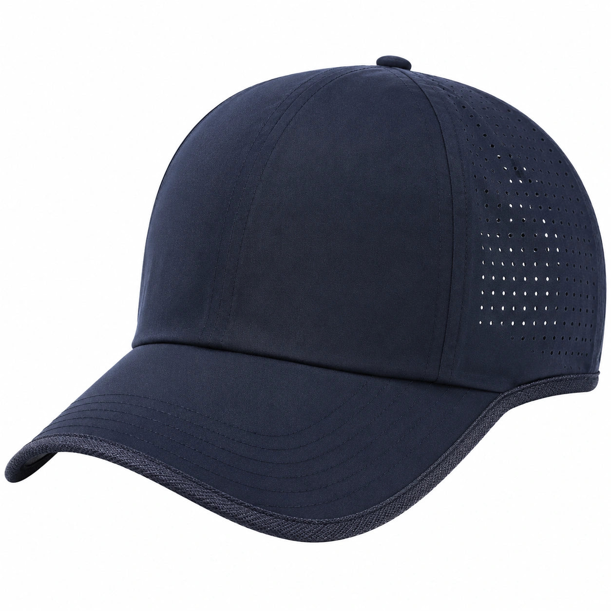 Gorra de béisbol ventilada azul marino ajustable