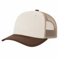 Gorra Trucker Beige y Marrón