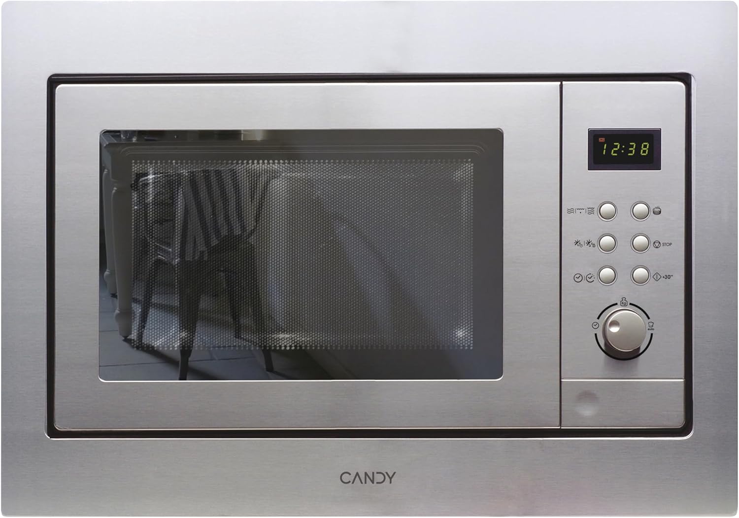 Microondas Integrable Candy 20L con Grill y Marco Acero Inoxidable