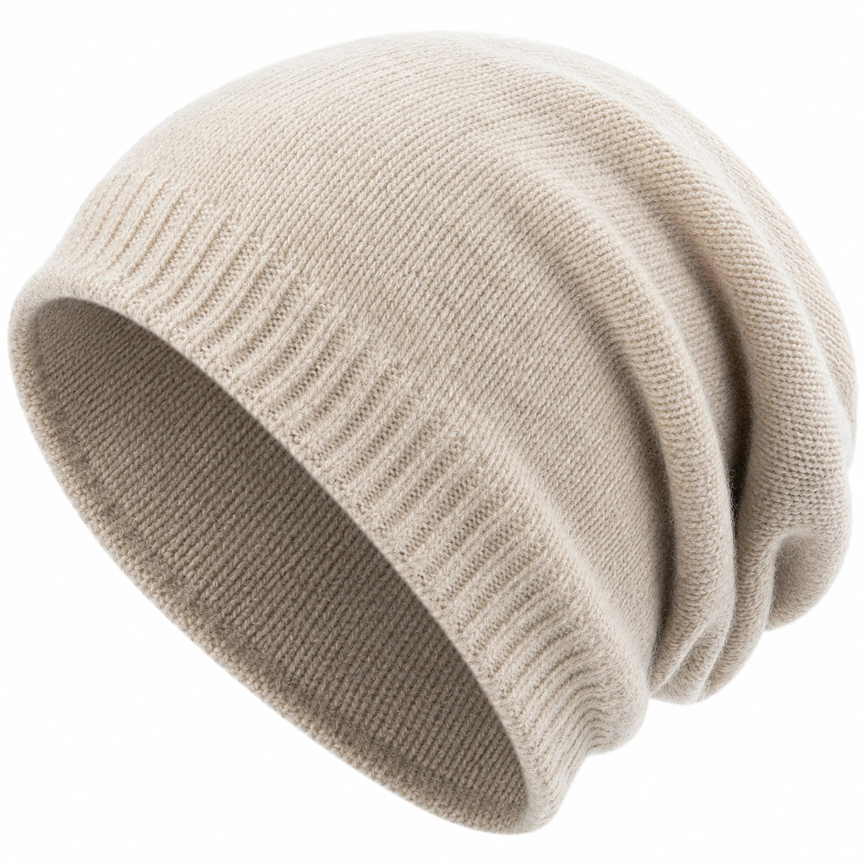 Gorro de Punto Unisex Beis para Climas Fríos
