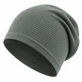 Gorro de Punto Texturizado Unisex Gris