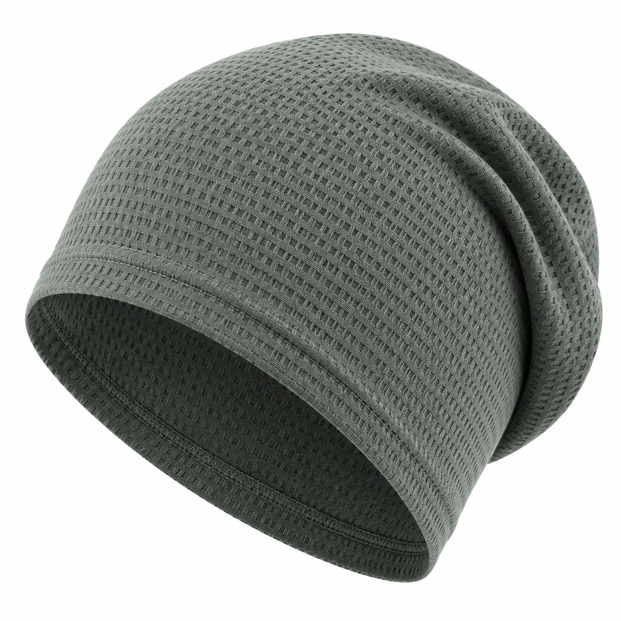 Gorro de Punto Texturizado Unisex Gris