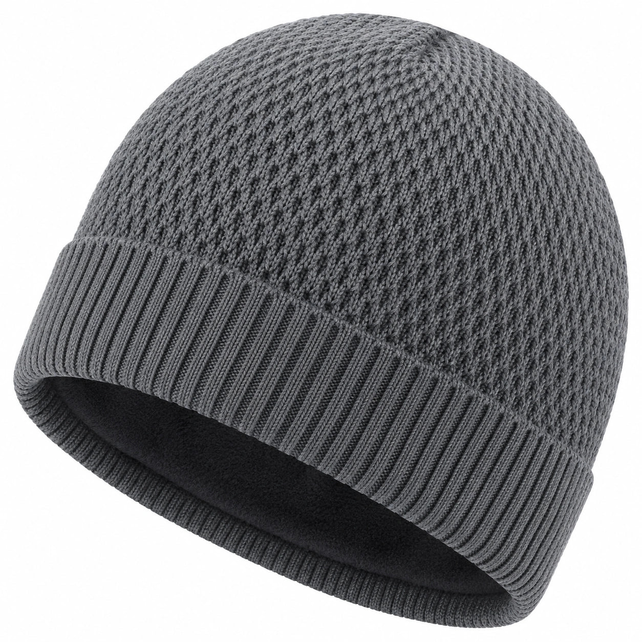 Gorro de Invierno de Punto Grueso para Unisex en Gris