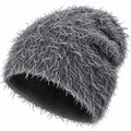 Gorro de Invierno Texturizado Gris para Clima Frío