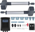 Abridor Automático para Puertas Batientes 300KG, 2.5M, 80W, 2 Controles Remotos