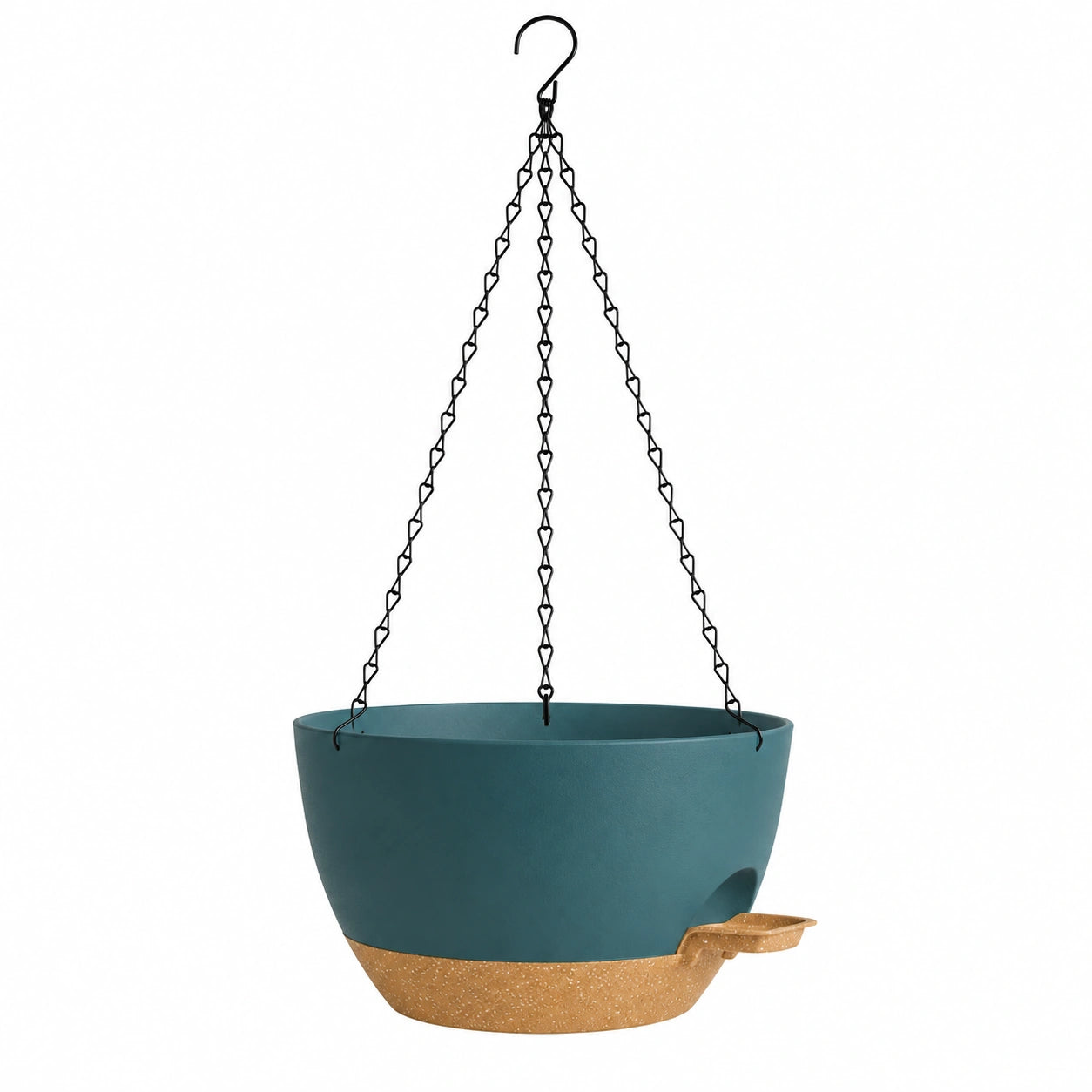 Macetero Colgante de Auto Riego Azul y Terracota 30 cm
