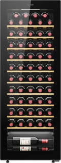 Vinoteca Candy DiVino CWC058, 58 Botellas, App WiFi, Puerta Reversible, Anti-UV, Compresor Silencioso, LED, Control Digital, Negro