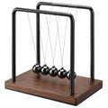 Péndulo de Newton de 5 Bolas con Base de Madera