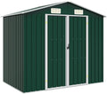 Caseta de Jardín Metálica Verde 205x129x183 cm
