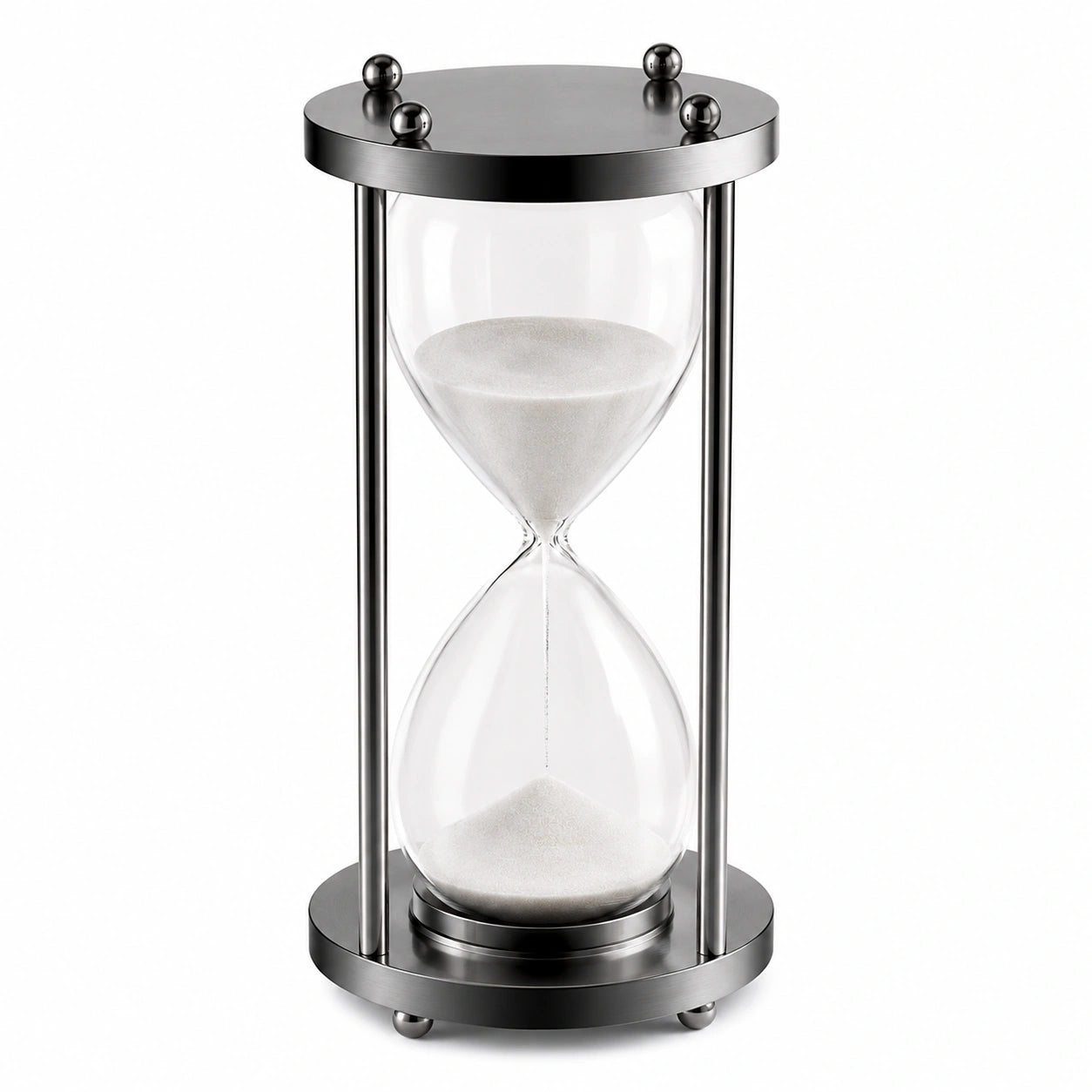 Reloj de Arena Decorativo 30 Minutos Plateado