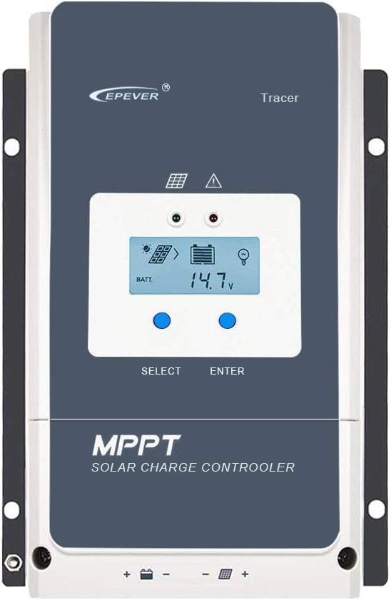 Controlador Solar MPPT EPEVER 60A, 12V-48V, LCD, 150V Máx., Compatible con Baterías Selladas y Gel