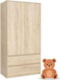 Armario Infantil con Cajones 90 cm - Diseño Moderno, Color Sonoma