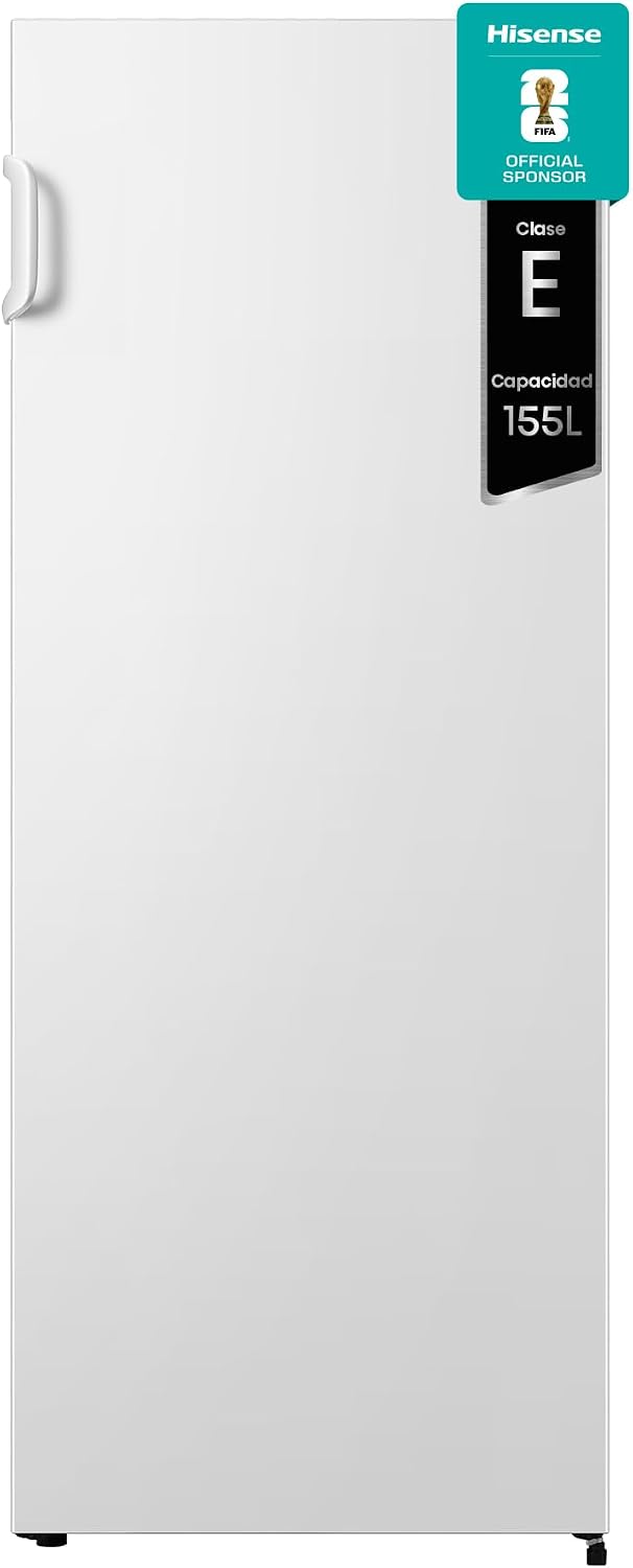 Hisense Congelador Vertical 147L, No Frost, Superfreeze, Alarma de Puerta, BigBox, Blanco