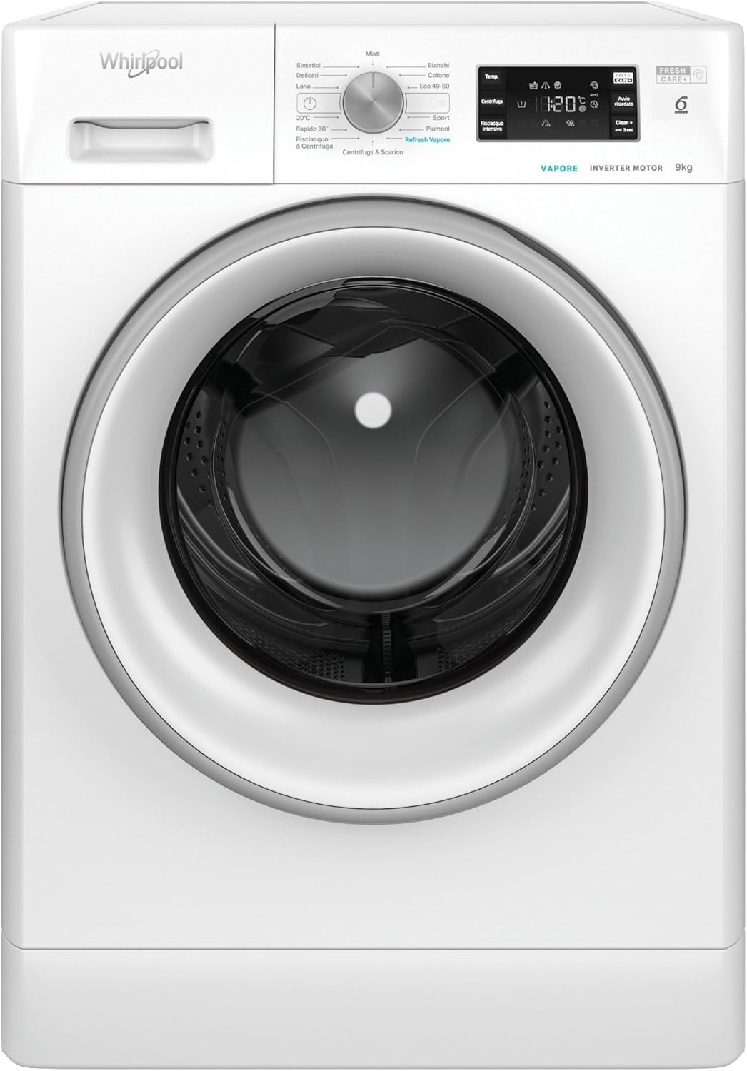 Lavadora Whirlpool de Carga Frontal, Color Blanco, Alta Eficiencia