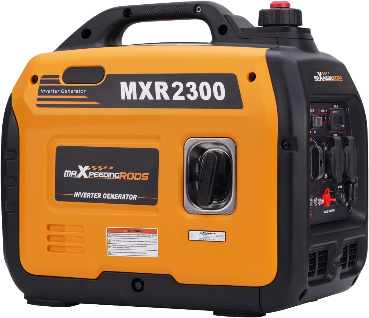 Generador Inverter Portátil de Gasolina 2300W Silencioso con Salidas USB/AC/DC, Ideal para Emergencias y Campismo