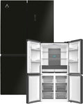 Frigorífico Americano ALPHA Pegasus Elite Pro-83, Cristal Negro, 4 Puertas