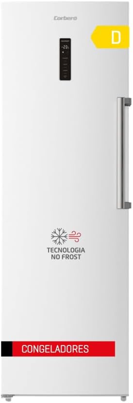 Congelador Vertical Corberó 274L No Frost Inverter LED Puerta con Display Blanco