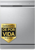 Lavavajillas LG QuadWash Steam, 14 Servicios, Inoxidable Antihuellas, Eficiencia Energética A