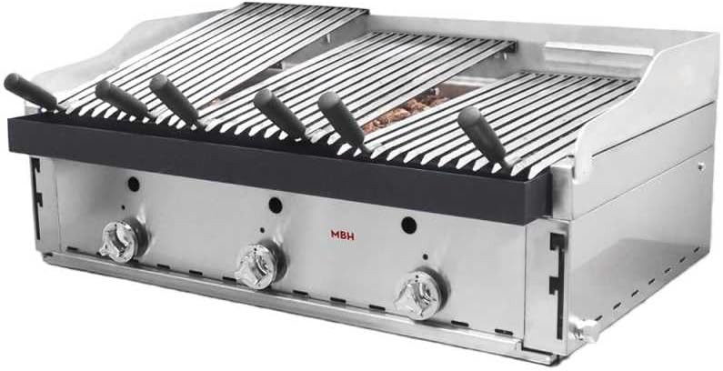 Parrilla a Gas de Piedra Volcánica 90 cm para Hostelería - Ideal para Restaurantes