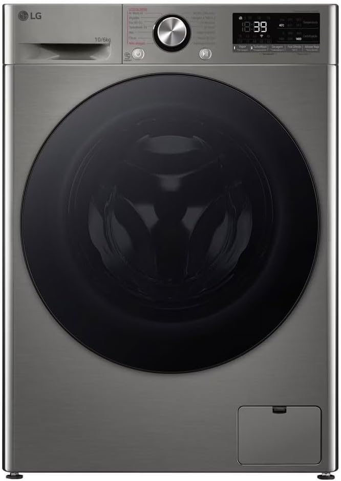 Lavadora Secadora LG F4DR7010SGS 10 Kg Plata