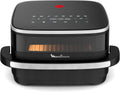 Freidora de Aire Moulinex Easy Fry XL 2200W, Cocción Uniforme, 10 Programas, Cesta Ancha, Horno para Pizzas, Compacta