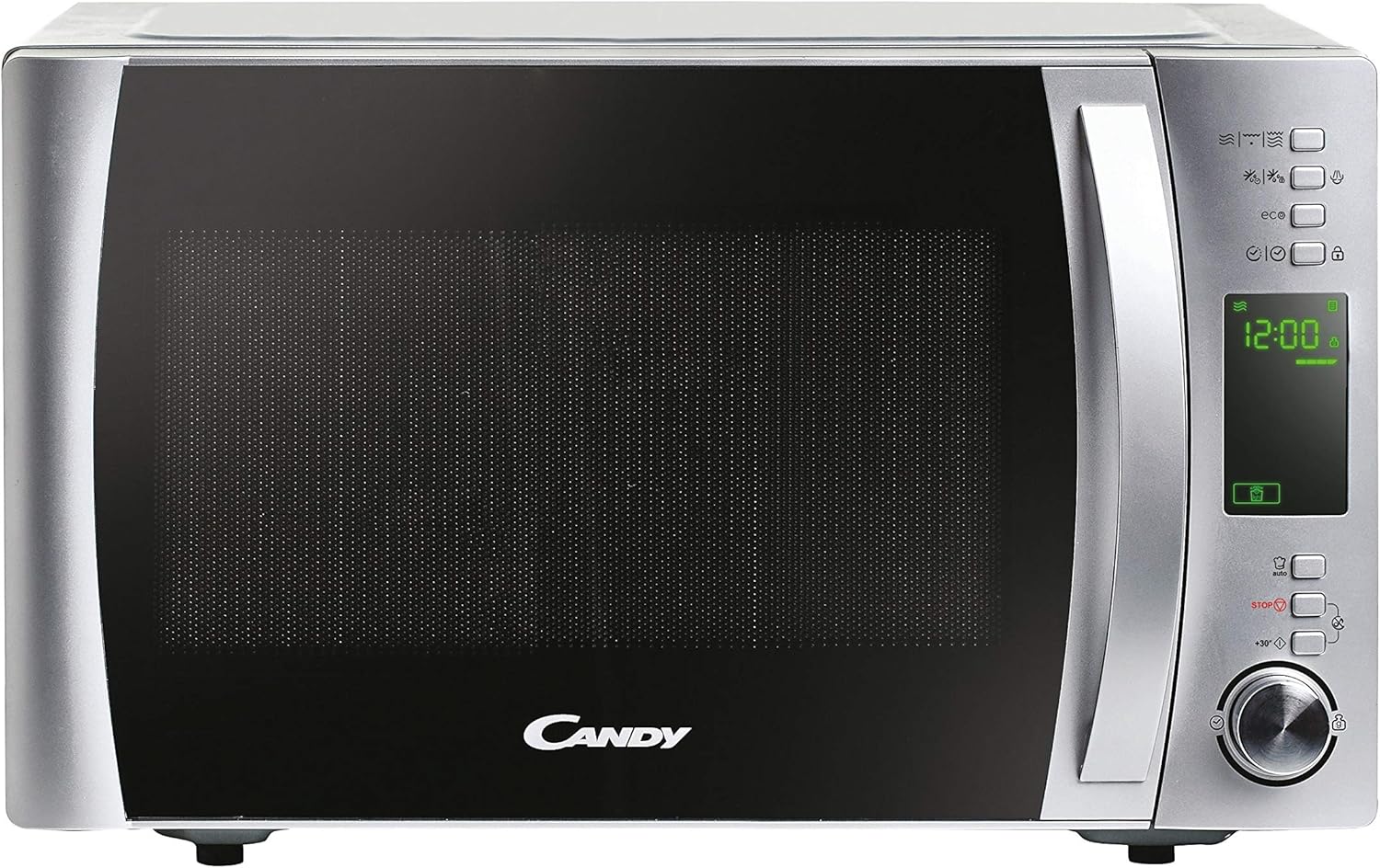 Horno Microondas Candy X-Range con Grill, 22L, 1250W, 5 Niveles, 40 Programas, Inoxidable