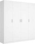 Armario MAXI de 4 puertas en blanco 215x200x52 cm