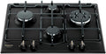 Placa de Gas Integrada Hotpoint Antracita 60cm
