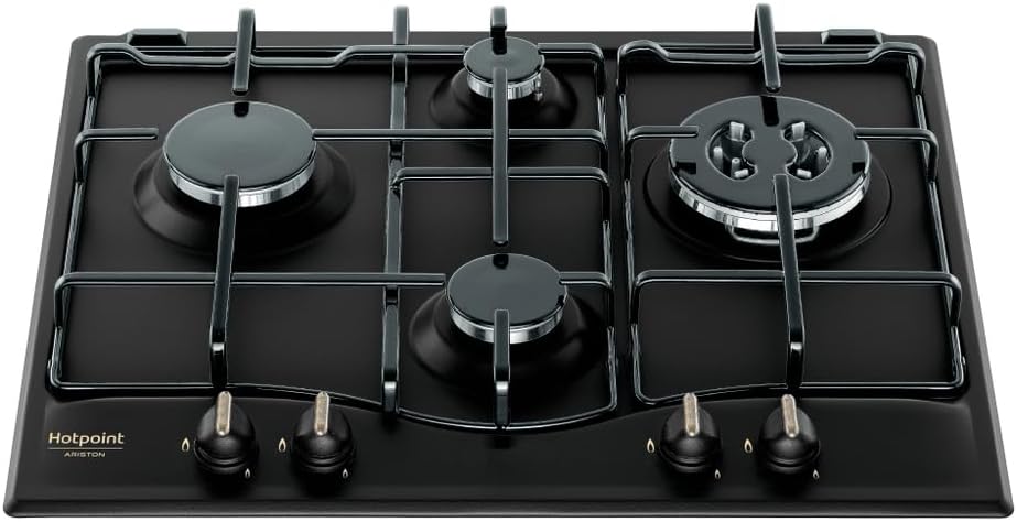 Placa de Gas Integrada Hotpoint Antracita 60cm