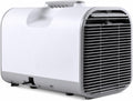 Aire Acondicionado Portátil 4-En-1 para Caravana y Camping con Refrigeración Rápida, Deshumidificador, Ventilador y Modo Silencioso, Compatible 220V/12V/24V