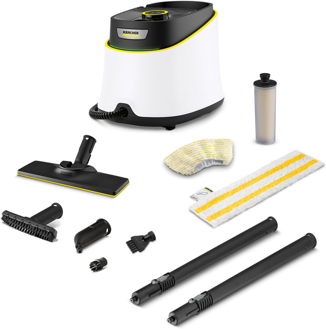 Limpiadora a Vapor Kärcher SC 3 Deluxe, 1900W, Lista en 30 Segundos, Depósito 1L, Accesorios Incluidos
