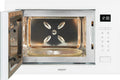 Microondas Integrado Exquisit 25L, 900W con Grill, Blanco, Acero Inoxidable, 8 Programas