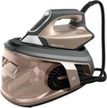 Centro de Planchado Rowenta Force Pro 500, 7.5 Bares, 550 g/min de Vapor, Tecnología Quicksteam, Eficiencia Energética, Modos Eco y Max, Diseño en Marrón y Negro