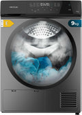 Secadora de Ropa Cecotec 9Kg con Bomba de Calor, Clase A++, Control Táctil, 15 Programas, Secado Automático, Función Planchado, Giro Bidireccional, Acero Inoxidable