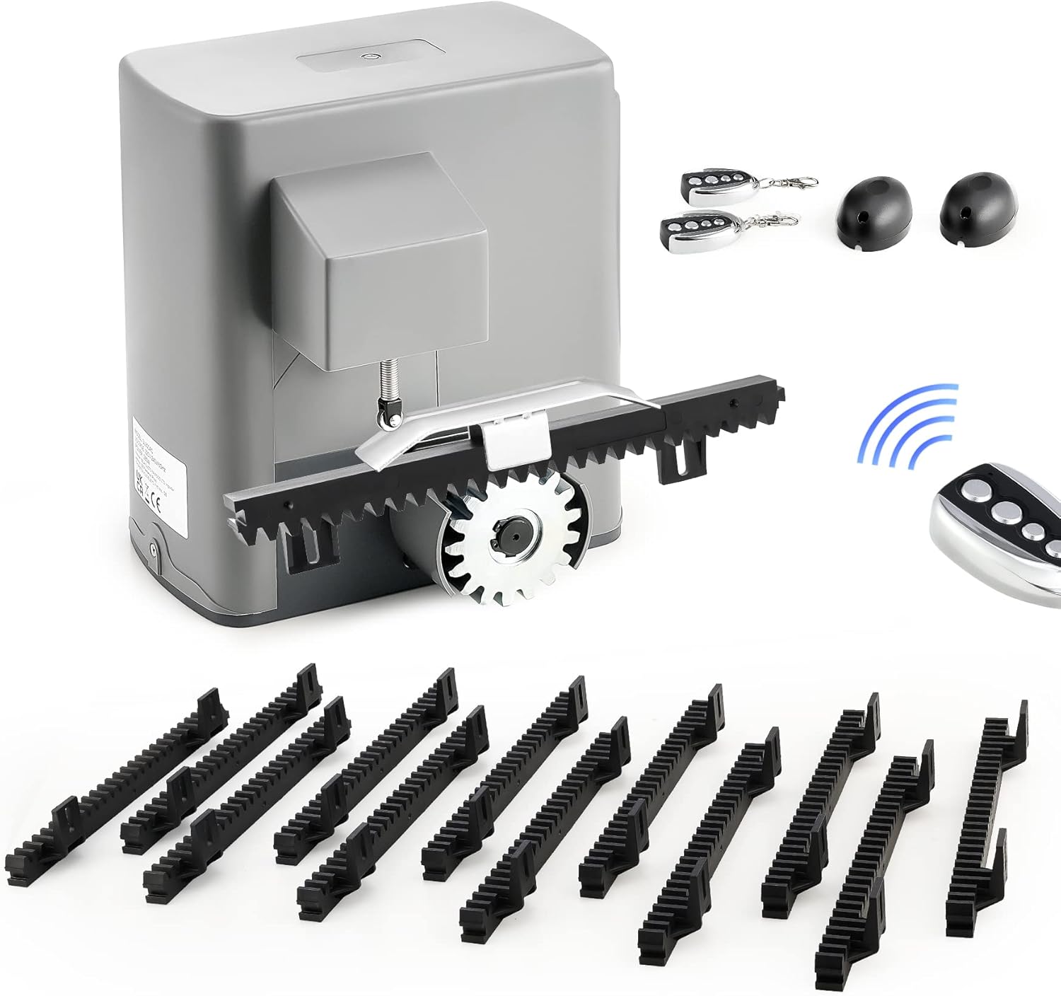 Motor de Puerta Corredera 600KG con Controles Remotos y Sensores 280W