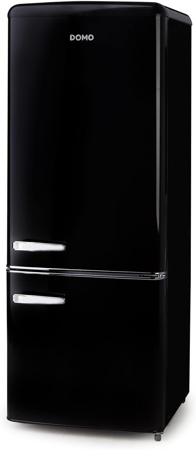 Frigorífico Combinado Retro Vintage Negro DO91706R de DOMO