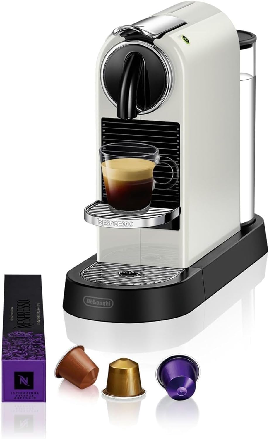 Cafetera Monodosis Nespresso Citiz EN167.W Compacta, 19 Bares, Apagado Automático, Blanca