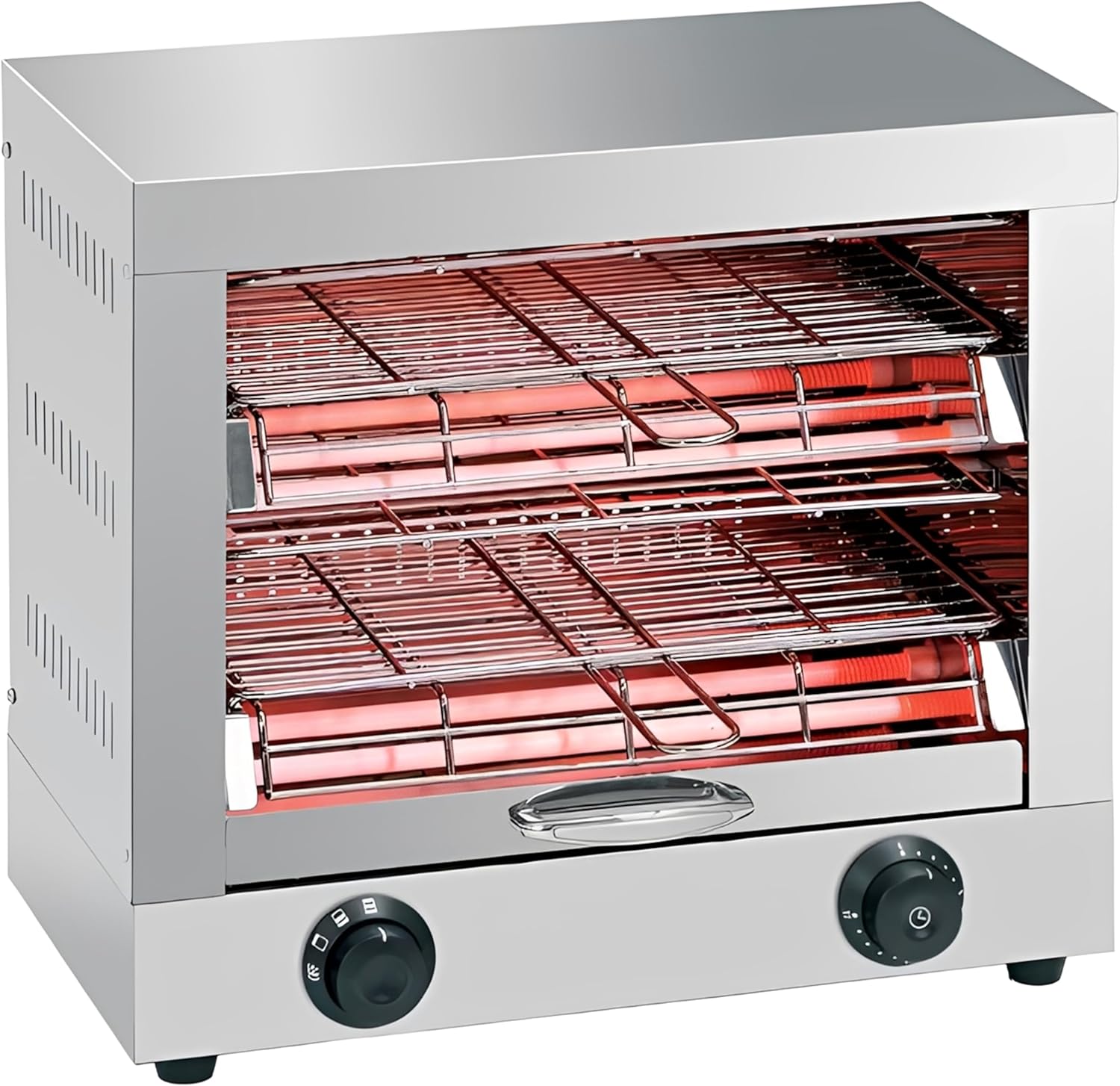 Tostadora Eléctrica Industrial de Dos Pisos de Acero Inoxidable para Hostelería