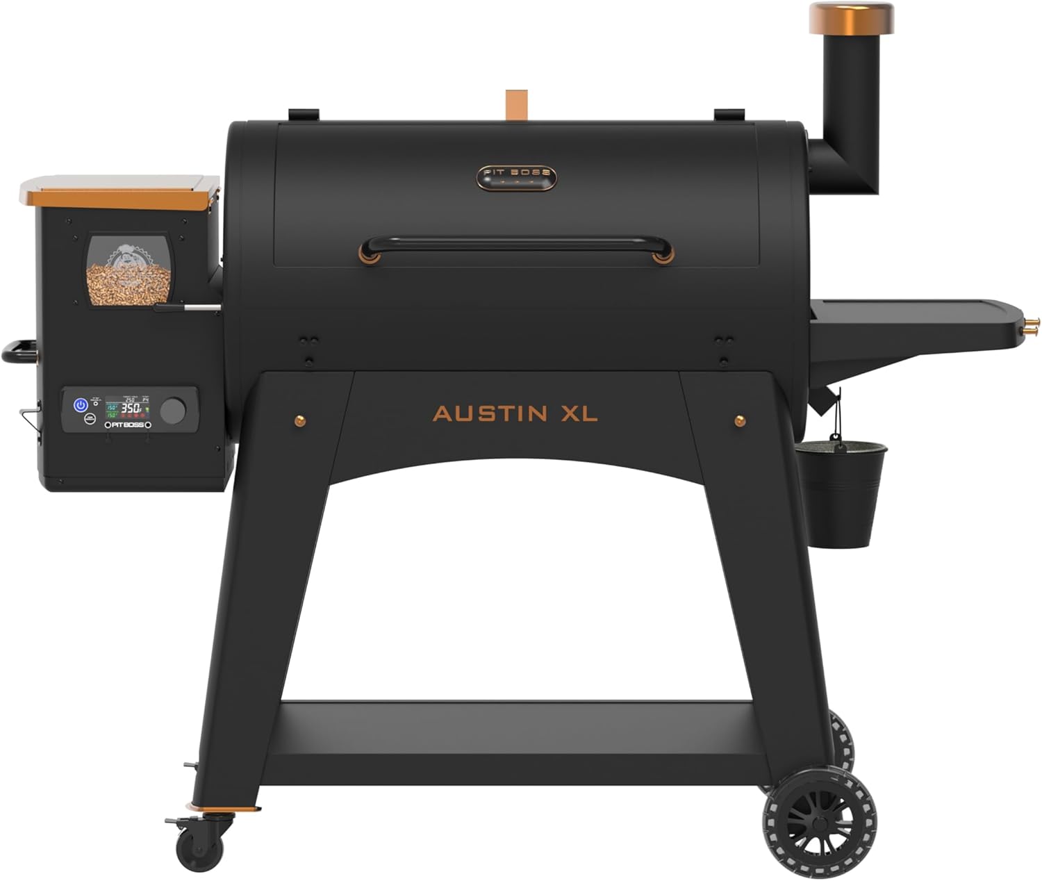 Barbacoa de Pellets PIT BOSS Austin XL Onyx, Ahumador y Parrilla Profesional, 6503 cm²
