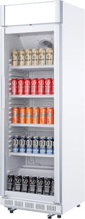 Refrigerador de Bebidas METRO Professional 347L con Ventilación, Cerradura y Puerta de Vidrio, 180W, Blanco