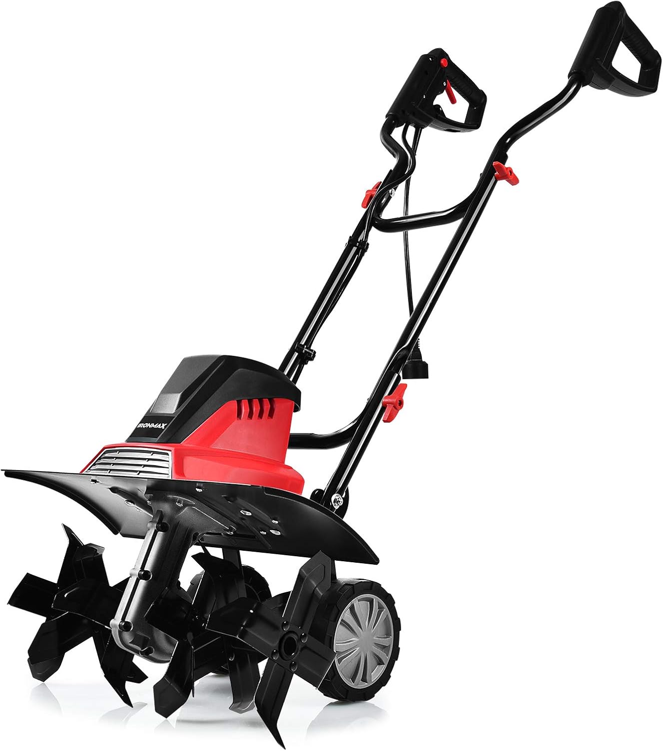 Cultivador Eléctrico de 1500W con Ancho de Trabajo de 43cm y Profundidad de 22cm