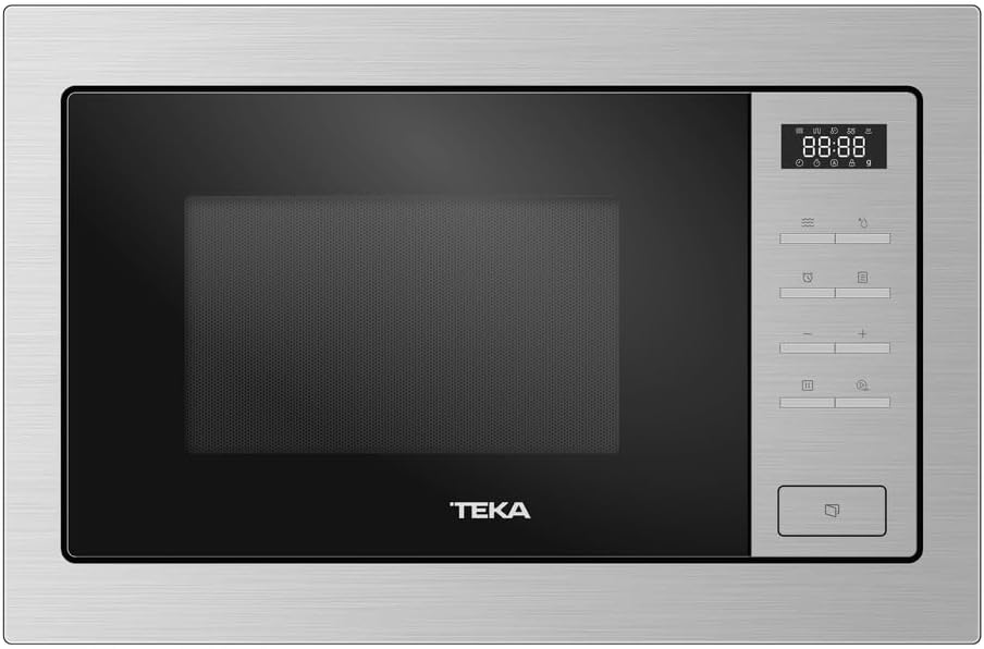 Microondas Empotrado TEKA con Grill, Acero Inoxidable, 25L, 5 Niveles de Potencia, 1450W, Grill de Cuarzo 1000W, 10 Programas, Modelo MSEG 825 FI SS